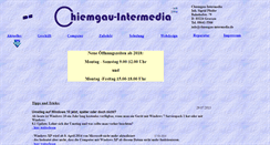 Desktop Screenshot of chiemgau-intermedia.de