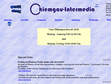 Tablet Screenshot of chiemgau-intermedia.de